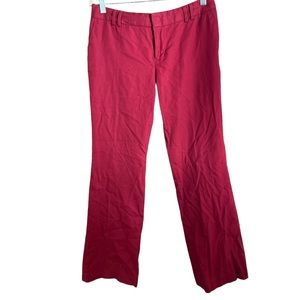 Banana Republic Red Ryan Fit Bootcut Cotton Elastane‎ Pants